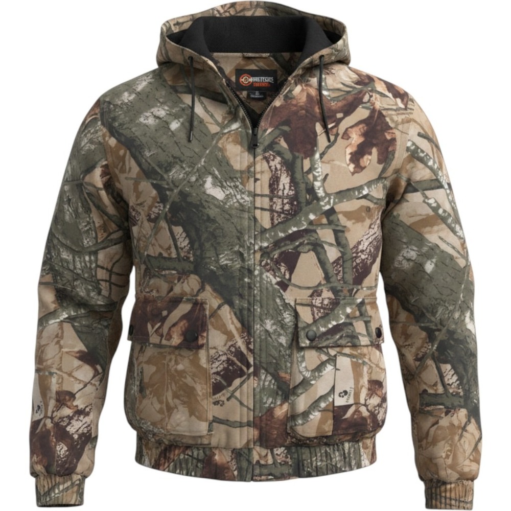 Outfitters Ridge Boy's Fusion 3-D Quilted‎  Camo Hood Jacket Youth XL  (14)
